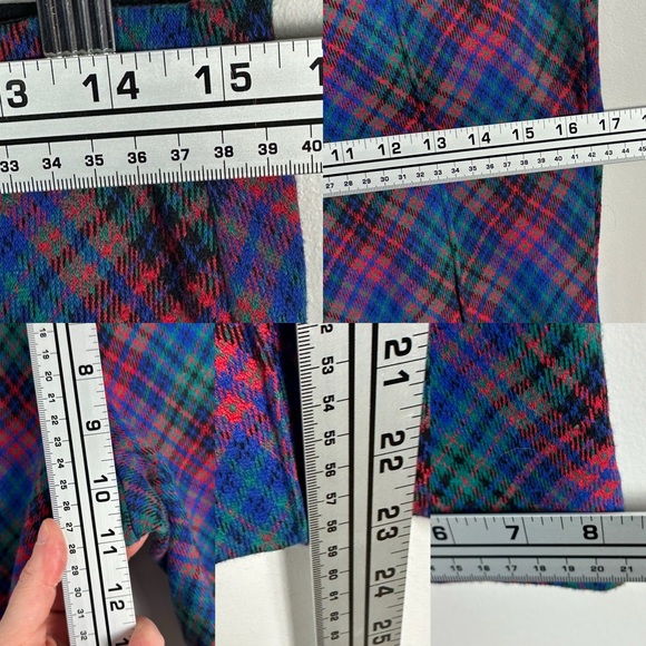 SOLD Anthropologie The Margo Kick Flare Cropped Pants Maeve Plaid Womens Small P - Picture 15 of 16